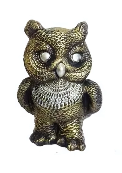 Копилка из гипса «Сова» 19см античная