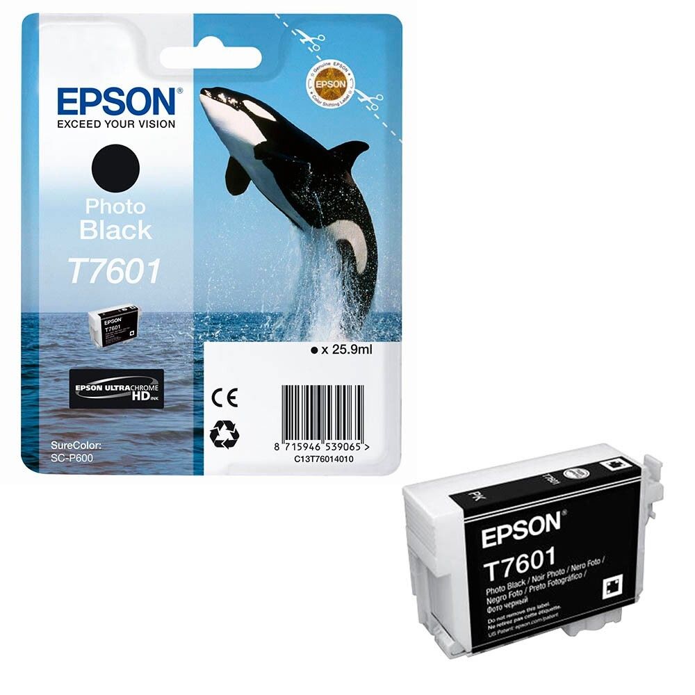 Картридж EPSON T7601 черный фото для SC-P600