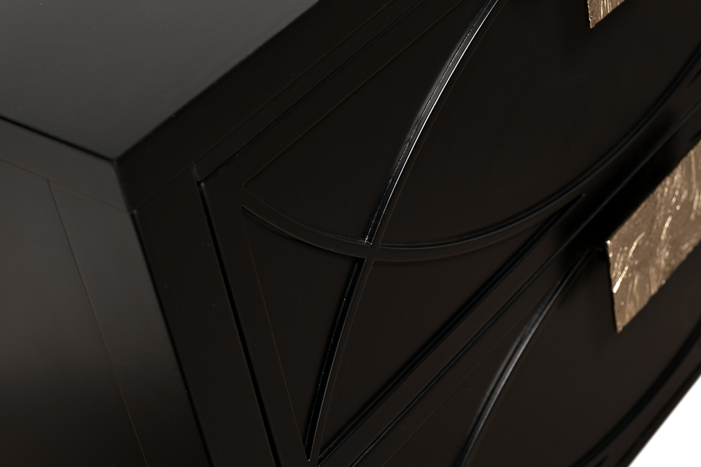 Тумба прикроватная Garda Decor 151SV-00008 черная