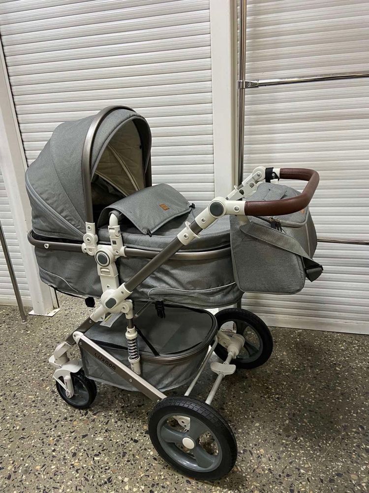 Детская коляска Luxmom 518 2в1 (серый)