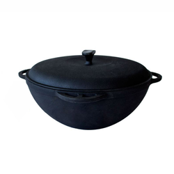 Казан чугунный с крышкой 12 л