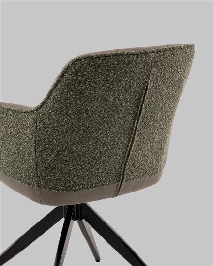 Стул обеденный Naya зеленый экокожа букле