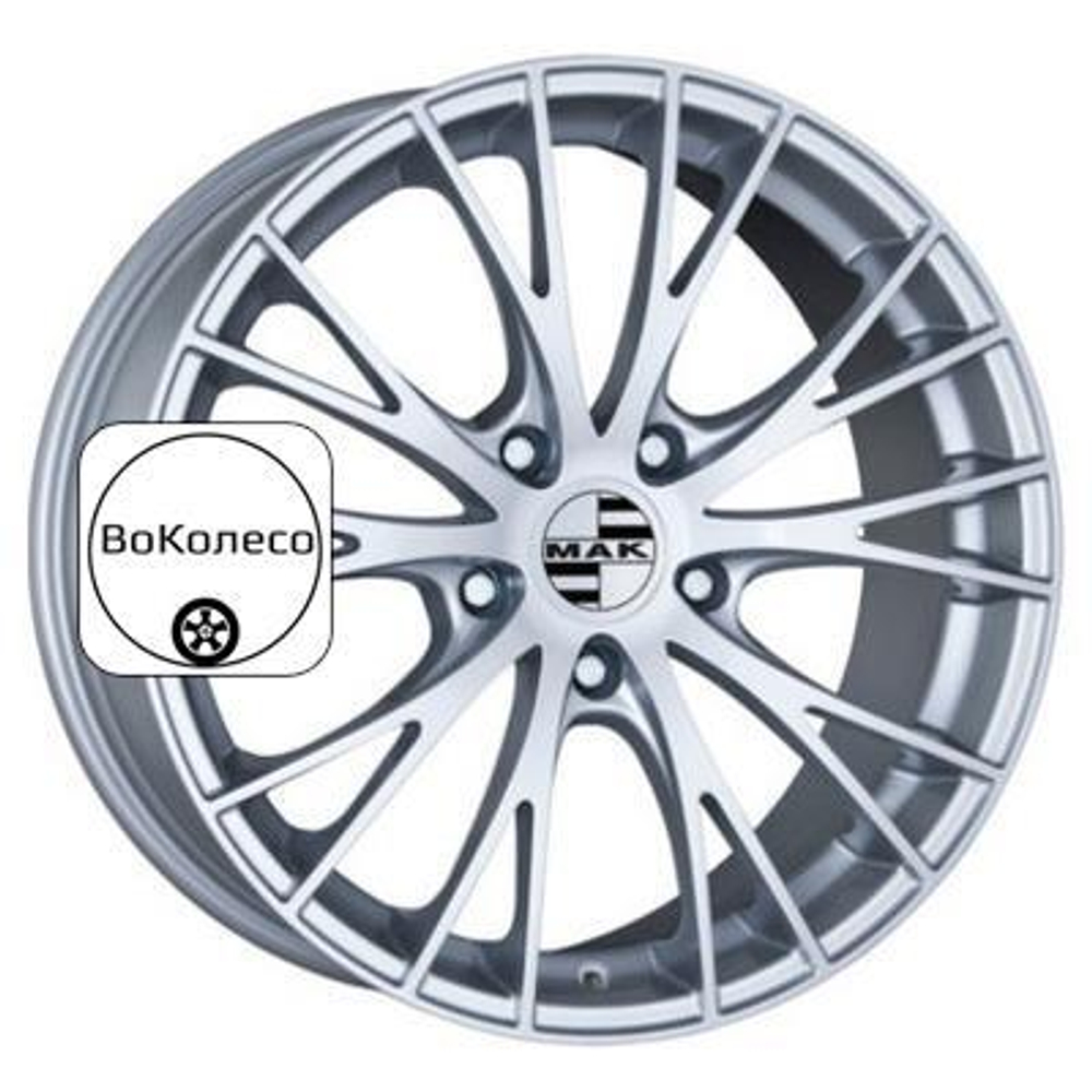 10x21/5x130 ET50 D71,6 Rennen Silver MAK