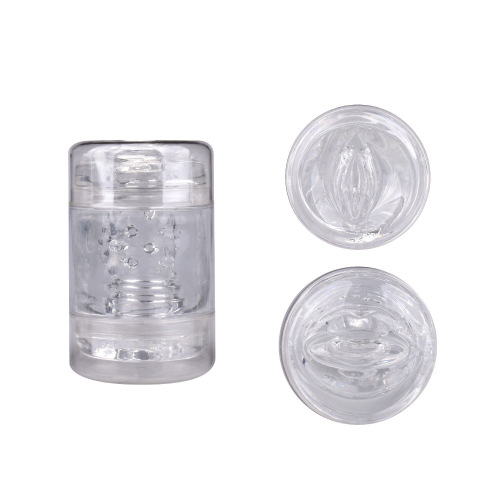 Мастурбатор Erokay Joy Cup M303 – двусторонний, прозрачный, 11,2 см