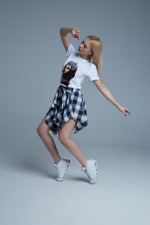 Юбка из хлопка в клетку надя