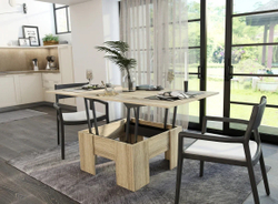 Стол кухонный трансформер, дуб сонома