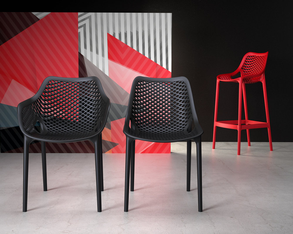 Стул пластиковый, Siesta Contract Air, черный