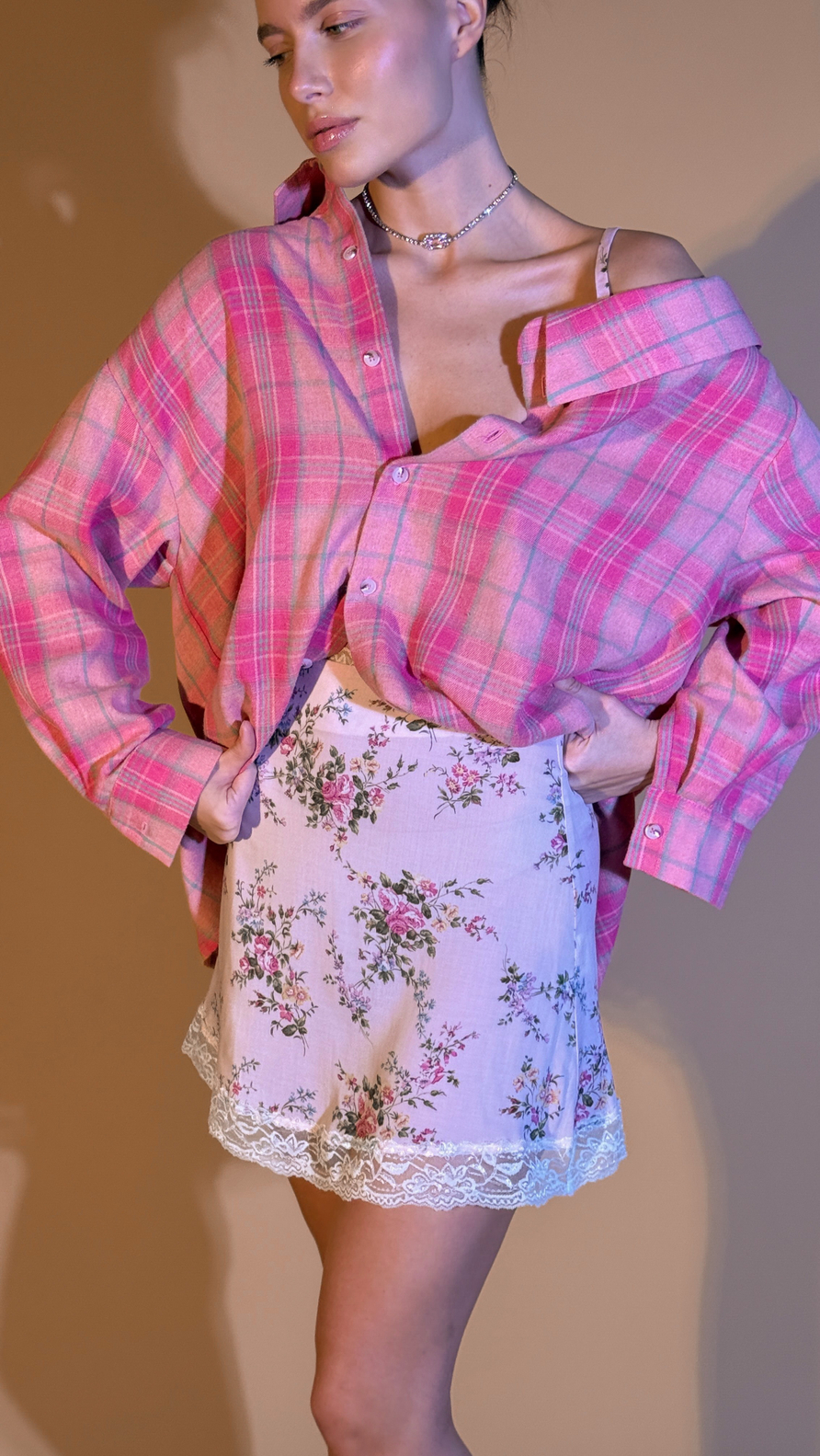 Юбка цветок "Париж" оттенок цветочно-пудровый