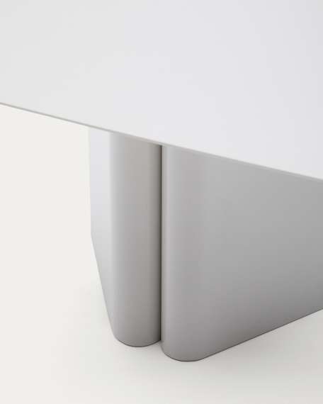 Журнальный столик Arvin 70x52х55 см, серый металл