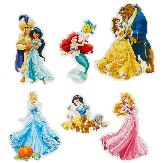 Макси-пазлы. Принцессы. 6 деталей. 150х180х40мм. Умные игры