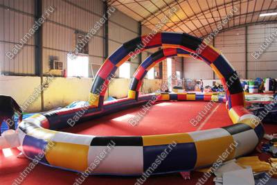 Надувная трасса "Овальная 2", 8*8*2,5 м