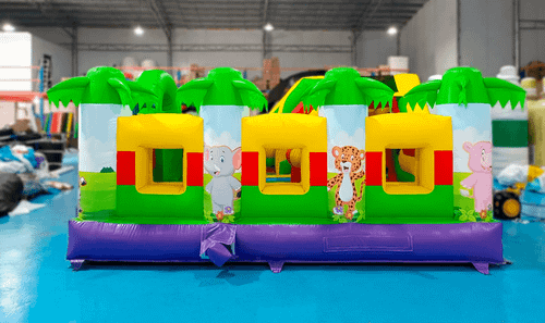 Коммерческий надувной батут «Сафари-джунгли ЭКСТРА», 5*5*2,5 м.