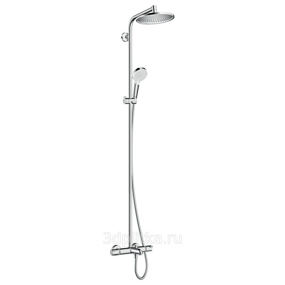 Душевая система с термостатом для ванны Hansgrohe Crometta S Showerpipe 240 1jet 27320000