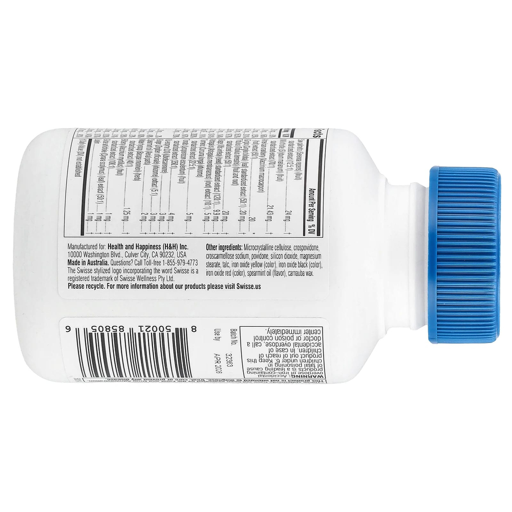 Swisse, мультивитамины для мужчин старше 50 лет, 60 таблеток