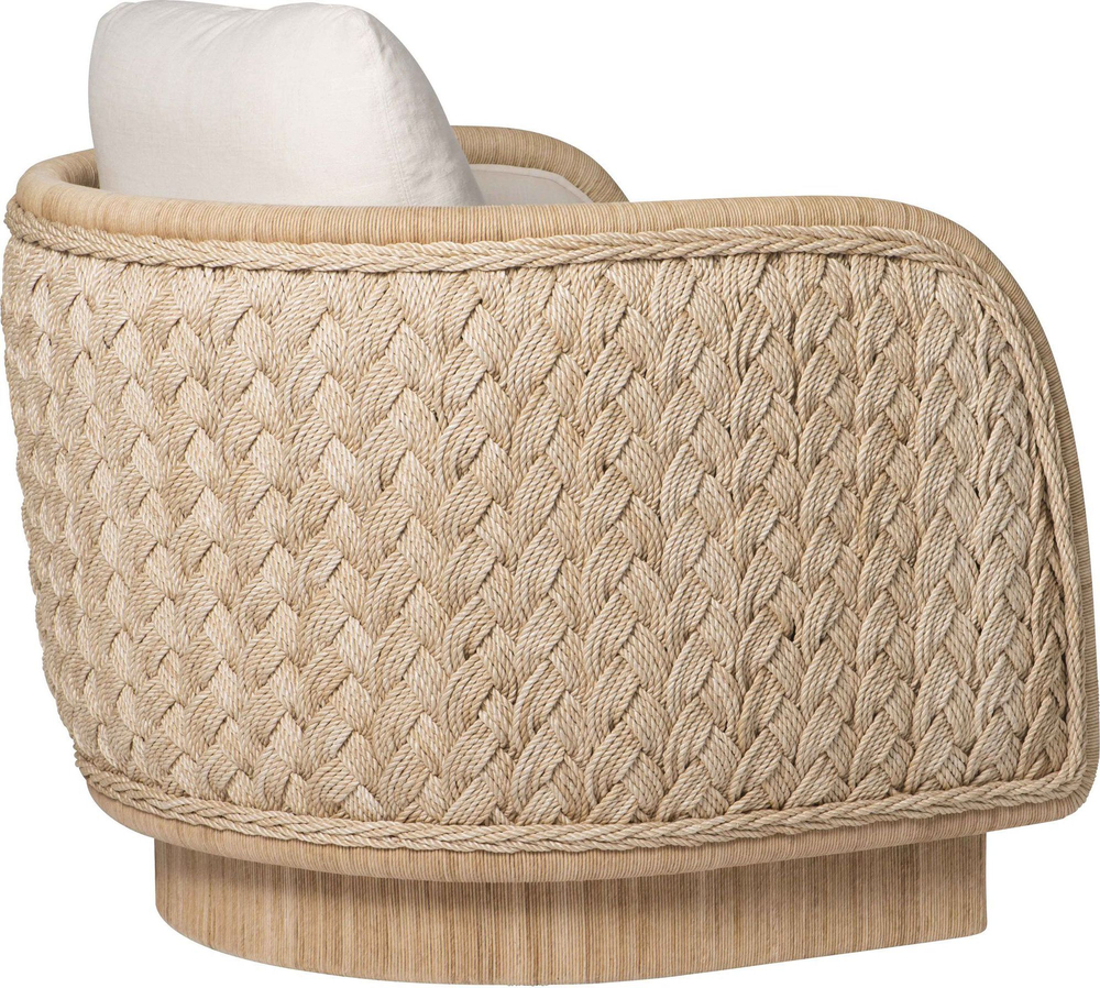 Кресло McGuire Coastal Braided Swivel Lounge Chair