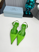 Prada Satin Slingback Pumps