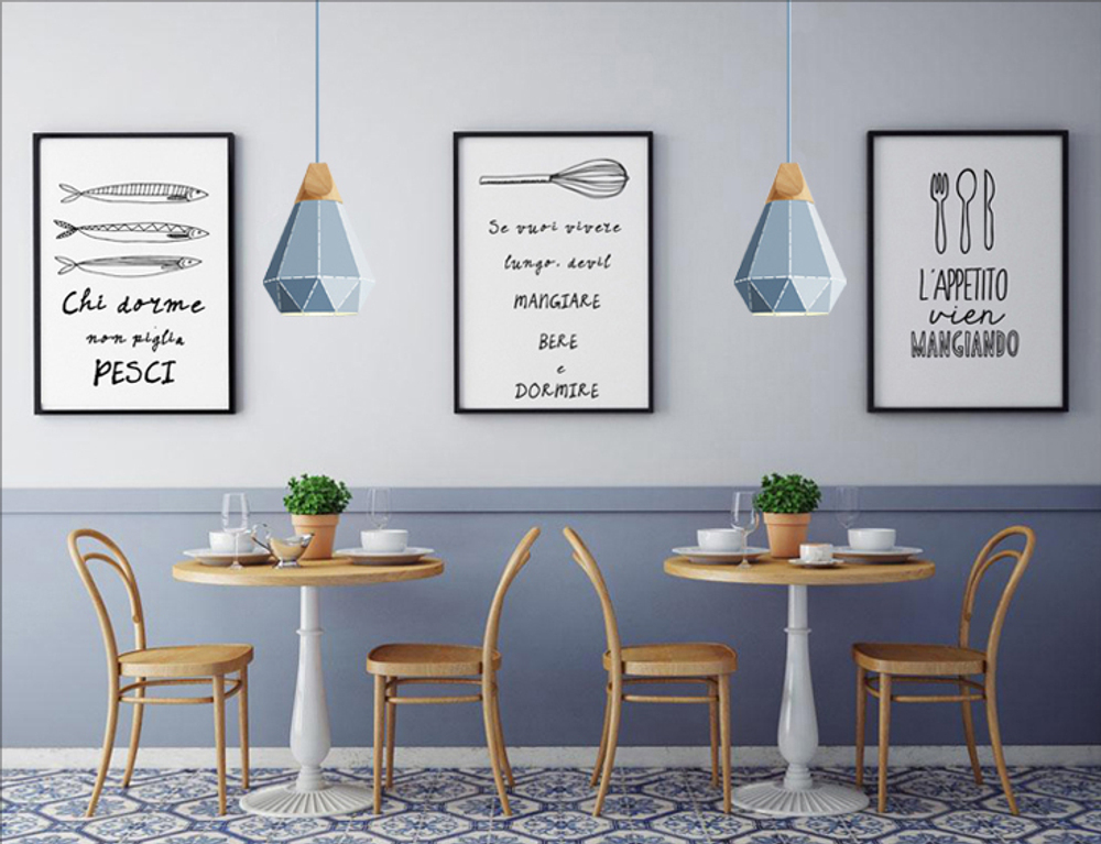 Pendant design lamp Fracture  D30 (Black)