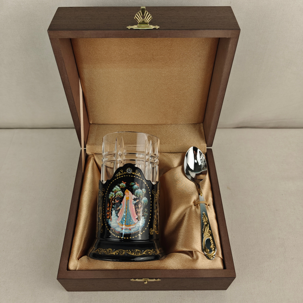 Чайный набор "Снегурочка" (Ручная роспись Палех)