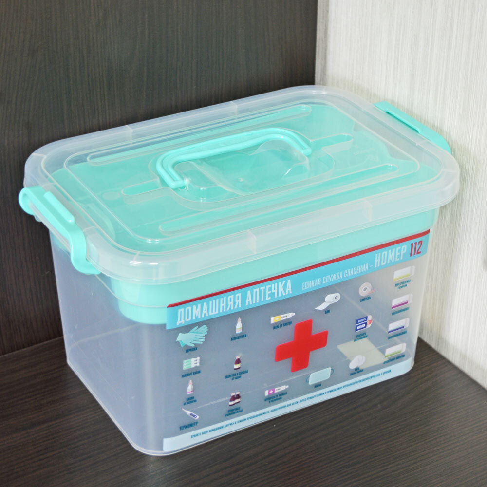 Контейнер для аптечки 310*200*180мм 6,5л "Домашний доктор"