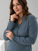 Блузка БЛ-22/пьедепуль-зеленый