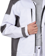 Куртка СИРИУС-ЦИТРИН белый со средне-серым