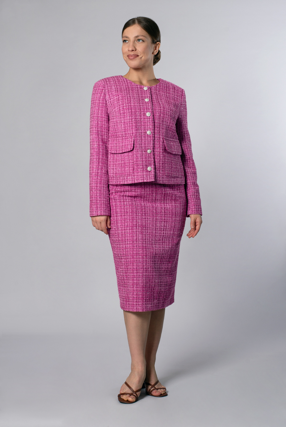 Юбка женская 3889ВПБ, розовый блеск #323РБл013889ВПБ