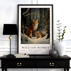 Постер "Лисы" William Morris (Уильям Моррис), 20x30 см