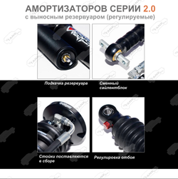 TANK 300 Подвеска MAMBA Comfort version NITROGEN 2.0 (2 дюйма, регулируемая)