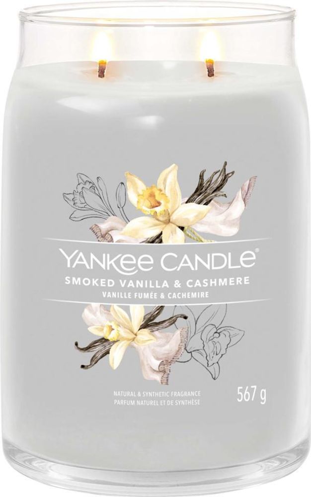 YANKEE CANDLE SMOKED VANILLA &amp; CASHMERE 368 GR