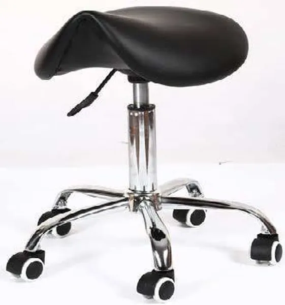Мебель и оборудование для тату салона Ортопедический стул-седло мастера тату RC1608 Седло_хром.jpg