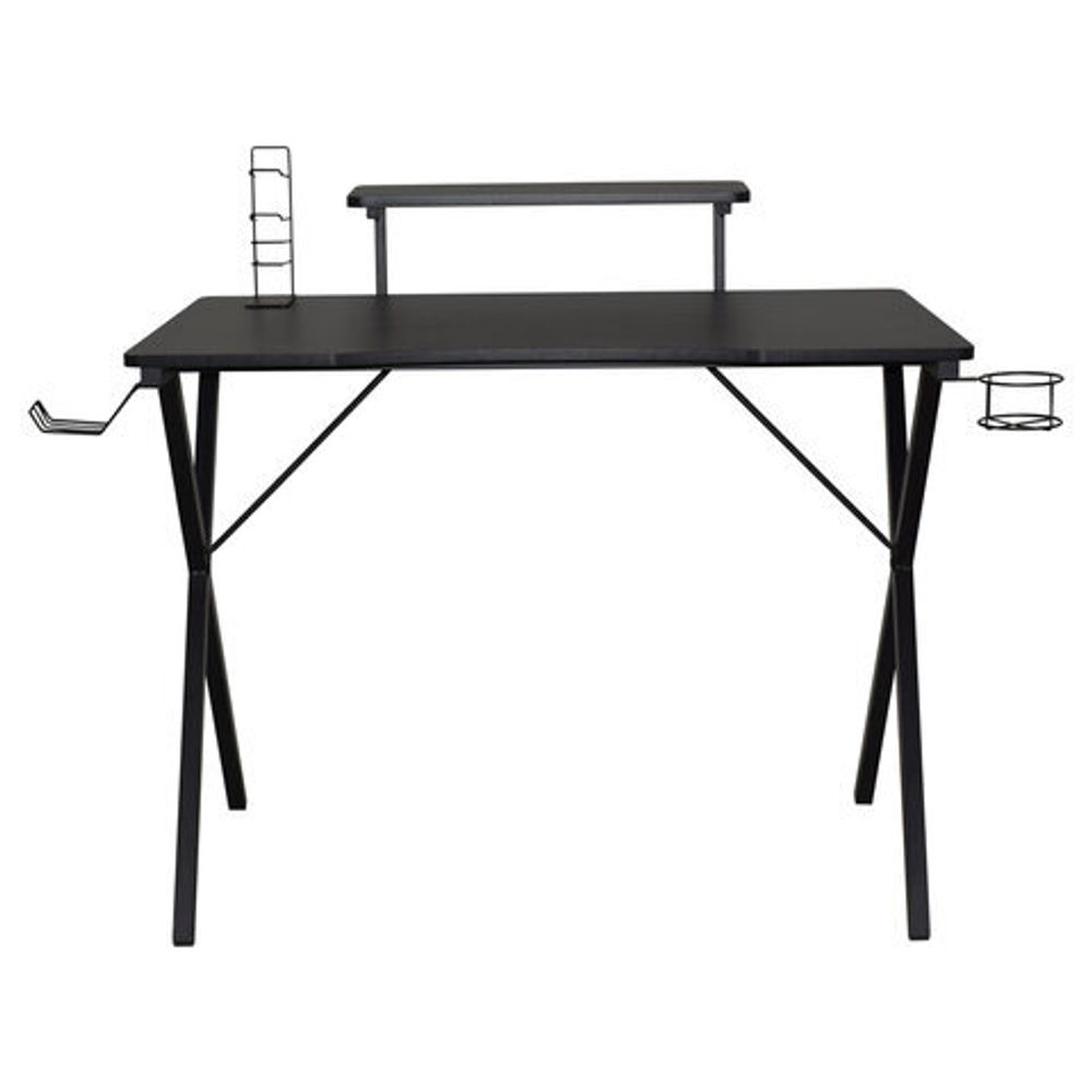 Стол на металлокаркасе BRABIX "TECH GT-002", 1000х635х750 мм, черный, 641858