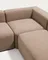 Угловой диван Blok из коричневой синели, 4 места, 290 x 290 см