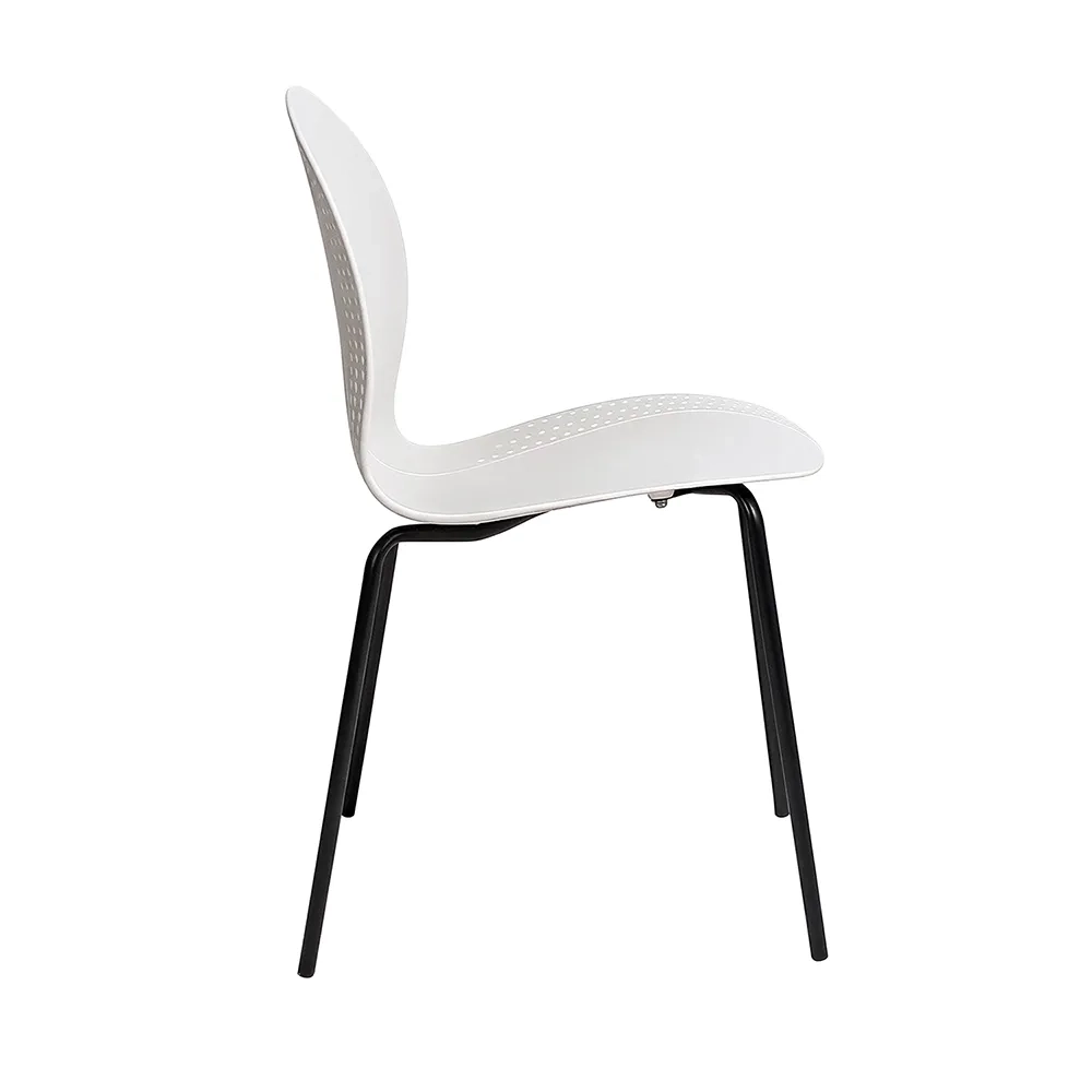 Комплект из 2-х стульев Bradex Home Wave белый с черными ножками