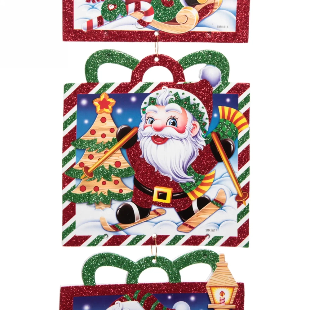 Украшение подвесное «Подарок с Дедом Морозом» 70 см