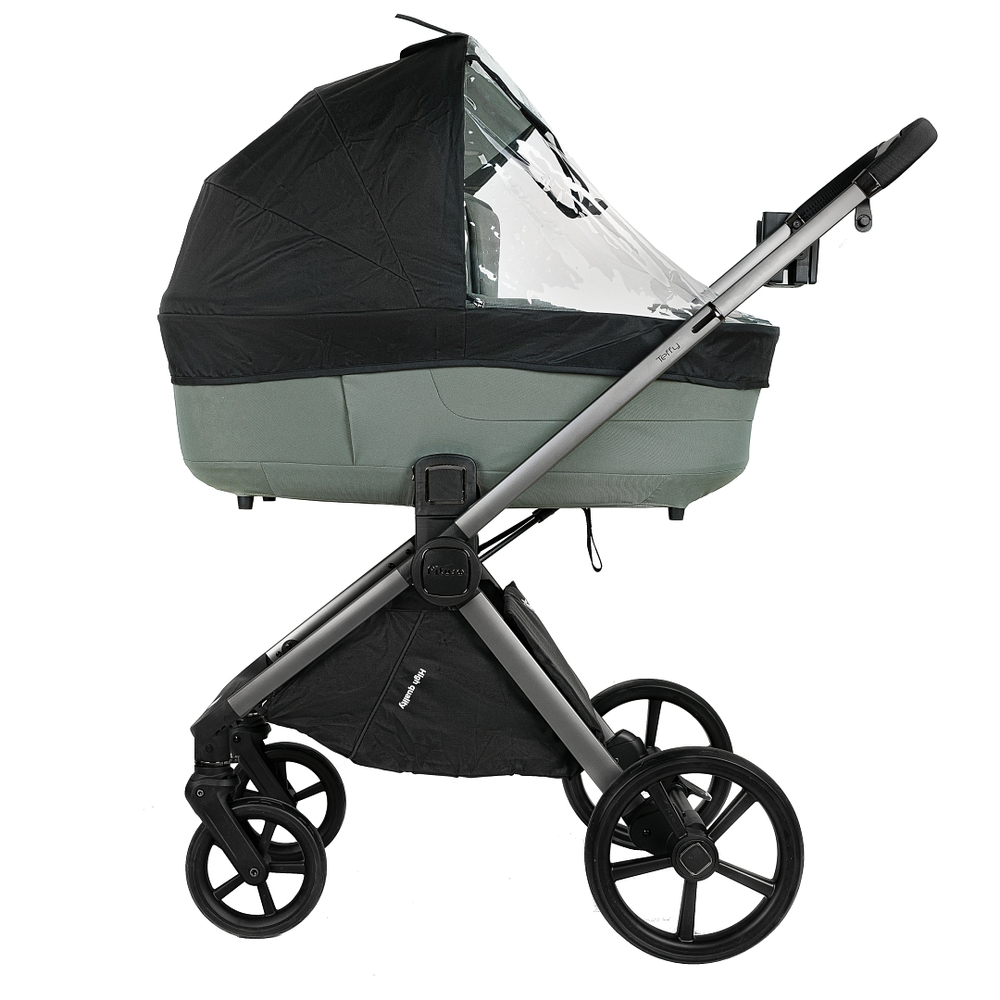 Коляска 2 в 1 Pituso Teffy Sage Green шасси Graphite