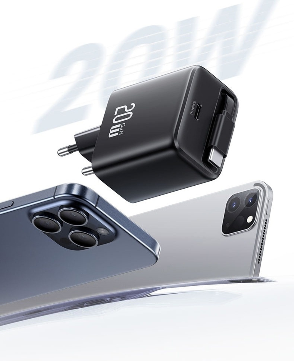 Зарядное устройство Usams CC233 YC Series USB Type-C черный