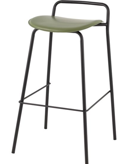 Стул барный Mantis экокожа зеленый