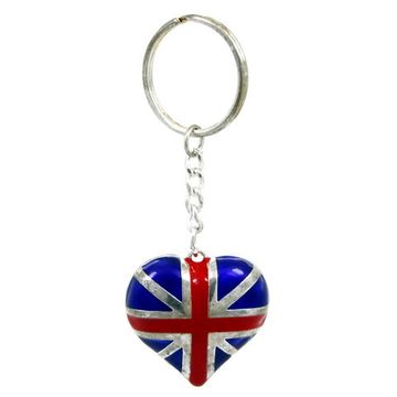 Брелок Сердце 2 британский флаг (122)