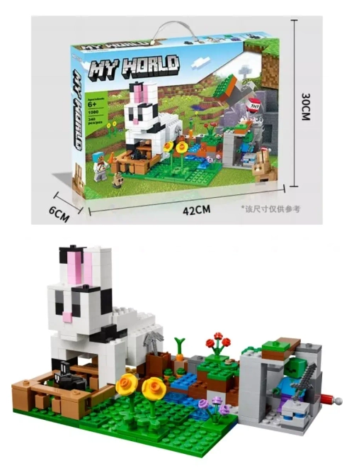 Конструктор Майнкрафт Кроличье ранчо 340 дет.