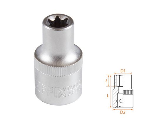 AFFIX AF00043011 Головка торцевая TORX Е-стандарт 1/2", E11