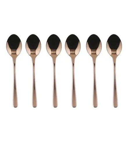 Sambonet Набор из 6 медных ложек для эспрессо с PVD-покрытием