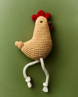 ZARA HOME ИГРУШКА ДЛЯ ДОМАШНИХ ЖИВОТНЫХ "КУРИЦА", БЕЖЕВЫЙ