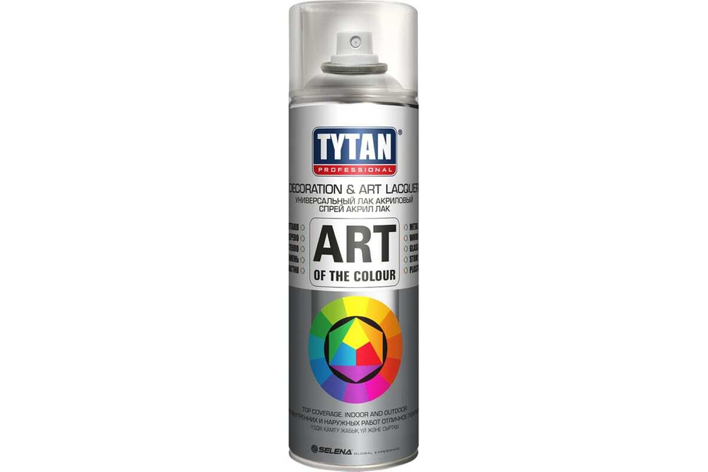 Лак универсальный аэрозольный акриловый Tytan Professional Art of the colour 400 мл.