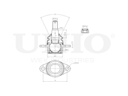 Опора шаровая передняя верхняя UNIO SSP-20118