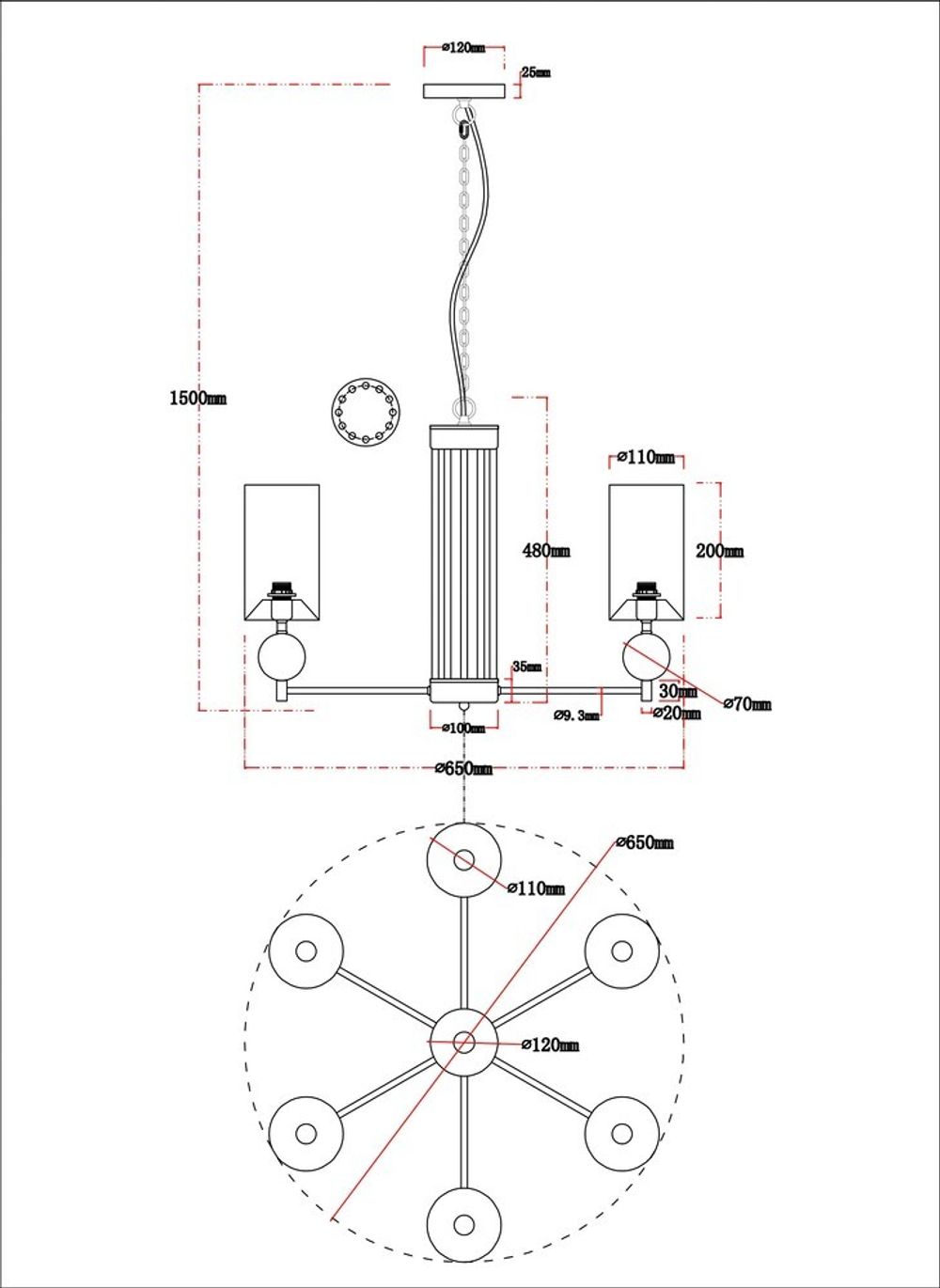 Подвесная люстра Arte Lamp