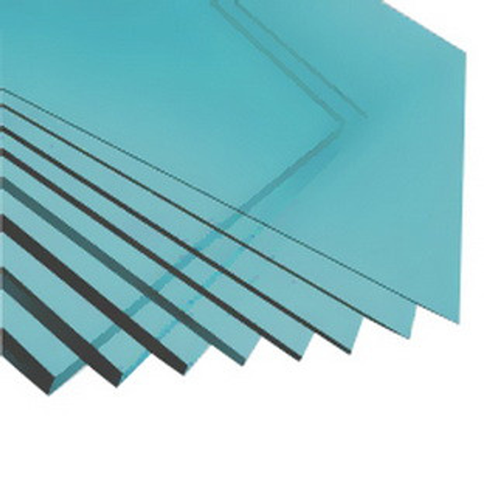 Поликарбонат монолитный Borrex бирюзовый 3050х2050х5 мм