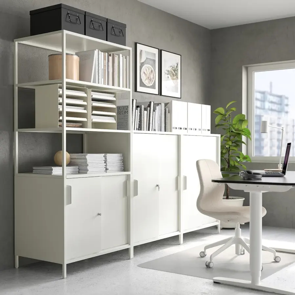 Шкаф-купе - IKEA TROTTEN, белый, 160х55х110 см, ТРОТТЕН ИКЕА