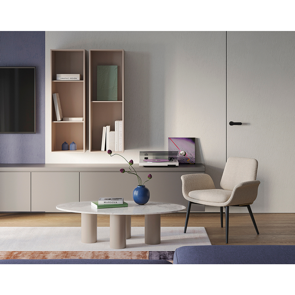 Столик кофейный mojo, 120х65,5 см, бежевый