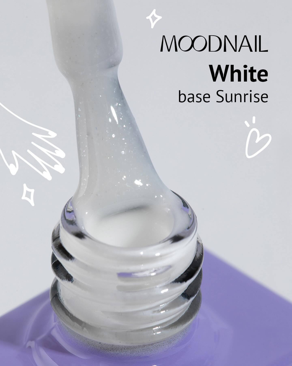 База камуфлирующая MOODNAIL Base Sunrise White, 10г