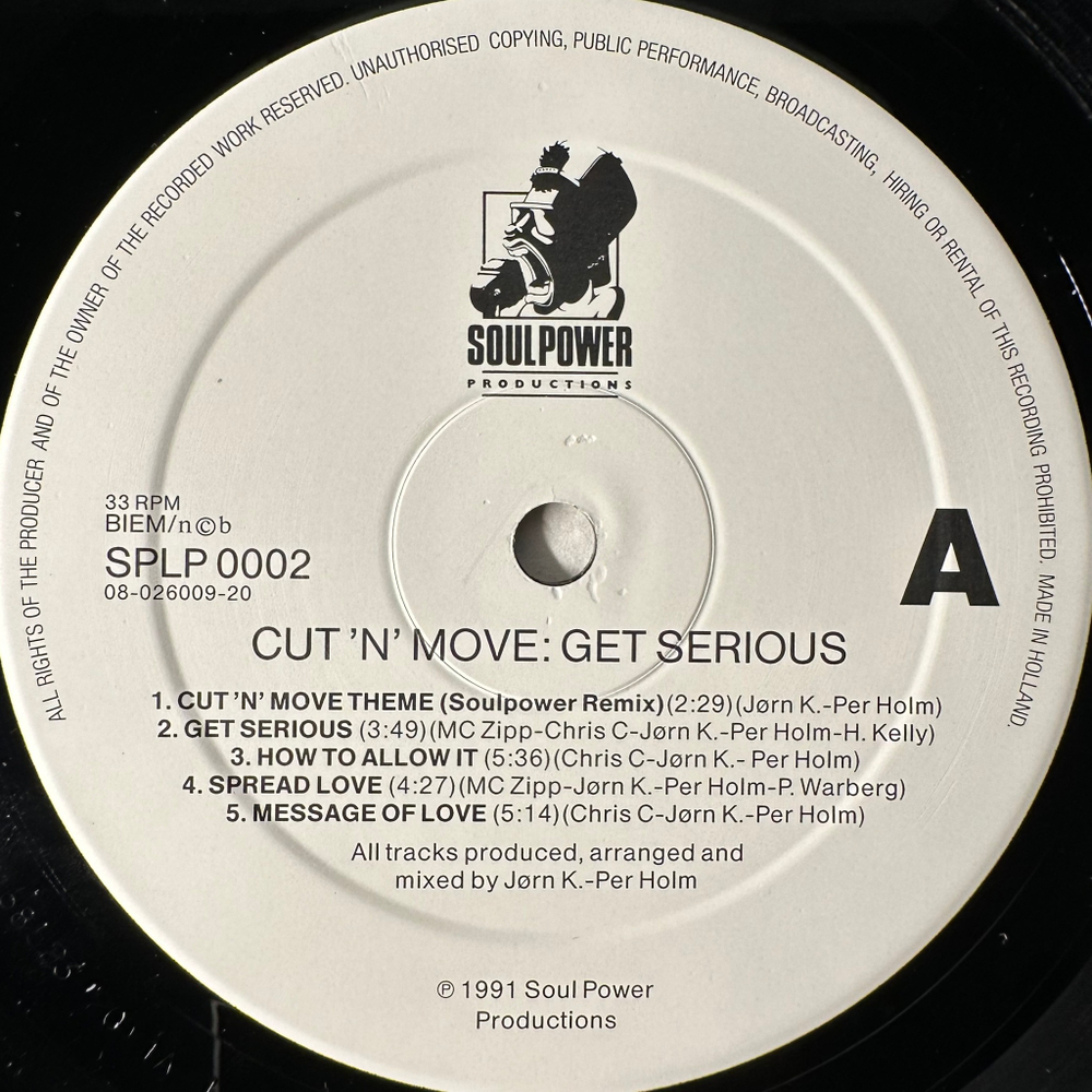 Cut 'N' Move ‎– Get Serious (Голландия 1991г.)